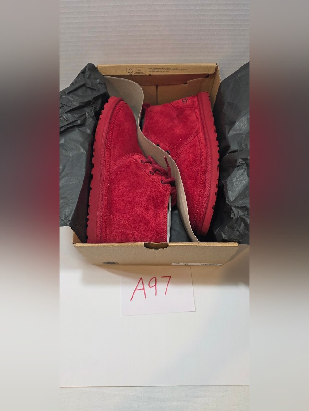 UGG Men's Red Suede Chukka Boots